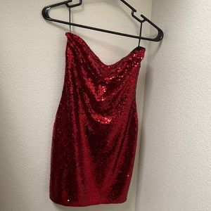 Fashion nova sleeveless (tube top) sequin dress